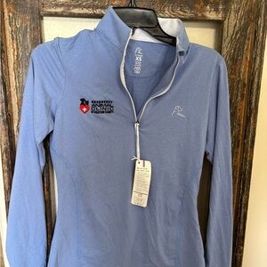 Rhoback Blue Quarter-Zip Pullover